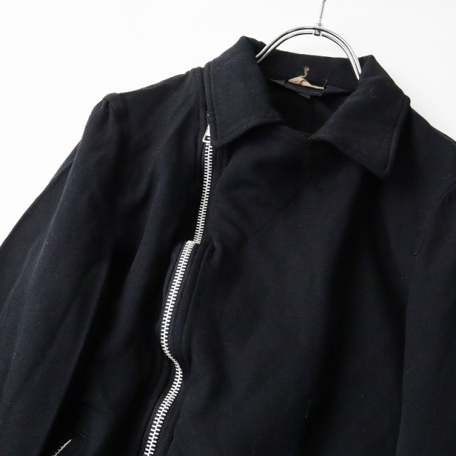 コムコムコムデギャルソン COMME des GARCONS ポリ縮 ライダース