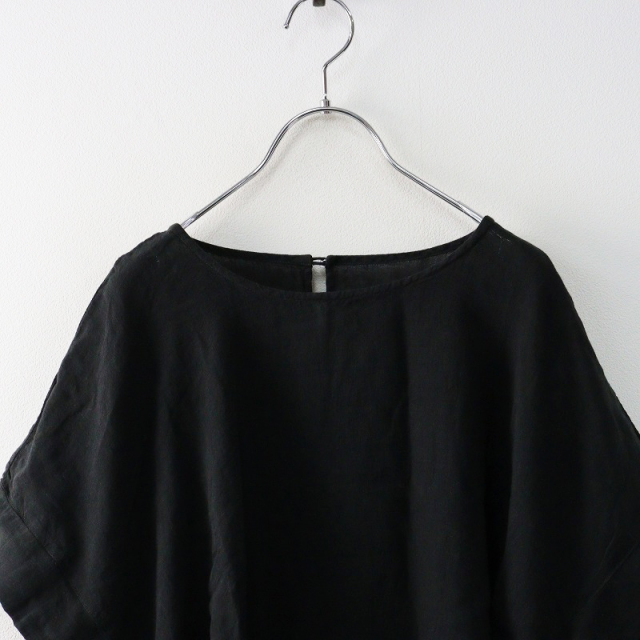 nest Robe 大谷有紀さん別注　リネンボリュームワンピース ブラック 2024SS 定価29700円 ネストローブ nest Robe 【大谷有紀さん