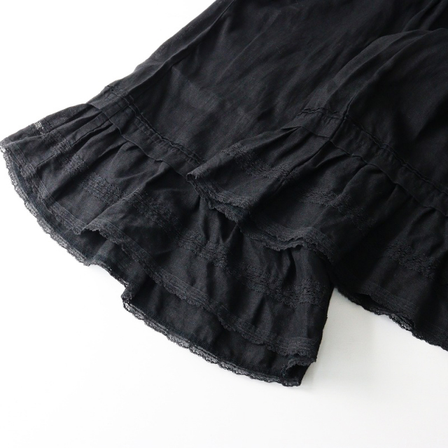 ネストローブ nest Robe リネンレースドロワーズパンツ