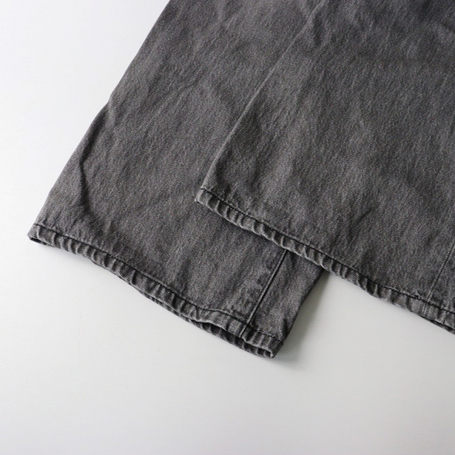 【24AW】Whim Gazette　ドロストデニムパンツ　グレー Whim Gazette ジーンズ デニム デニムパンツ ドロストデニム