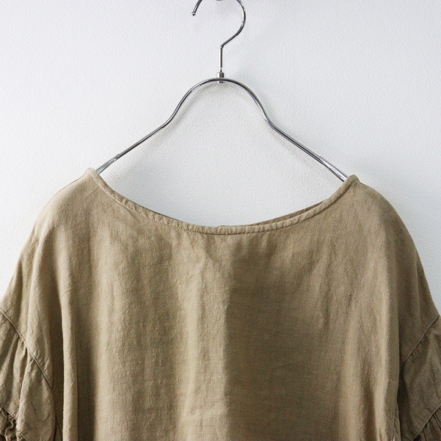 新品未使用　nest Robe リネンガーゼ袖ドッキングシャツ ネストローブnest Robeリネンガーゼ袖ドッキングシャツ