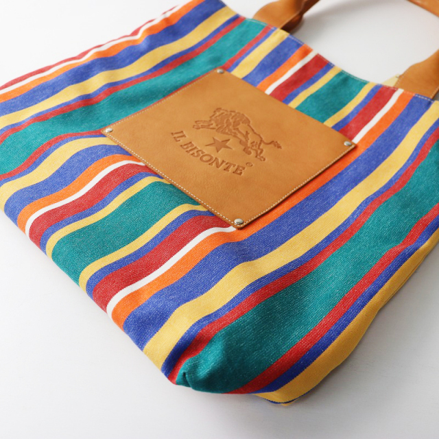 イルビゾンテ　トートバッグ　　マルチカラー　マルチポケット イルビゾンテ トートバッグ マルチカラー マルチポケット