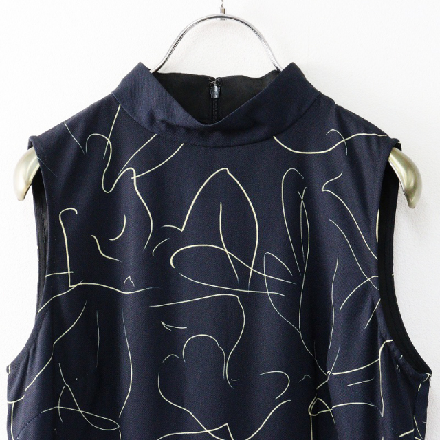 2023SS アメリヴィンテージ AMERI VINTAGE MEDI BODY LINE ART DRESS S  