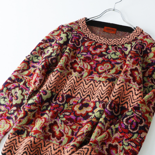 イタリア製 ミッソーニ MISSONI サイケデリックフラワー
