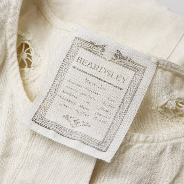 美品 定価4.1万 2024SS ビアズリー BEARDSLEY バテンレースモチーフ  