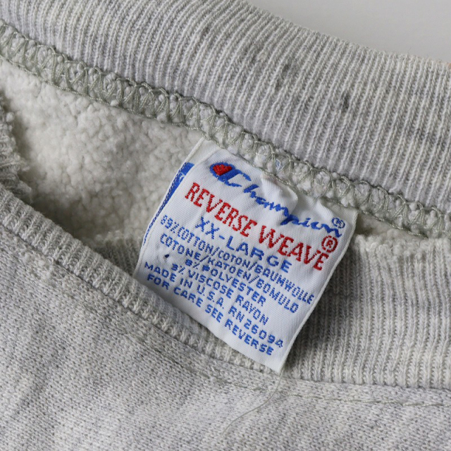 リメイク 90s チャンピオン Champion 刺繍タグ Pロゴ リバースウィーブ