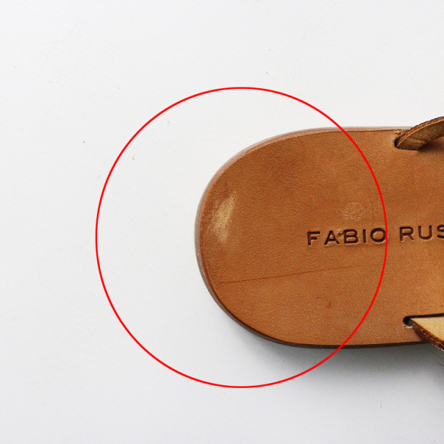 ファビオルスコーニ FABIO RUSCONI レザー ストラップ フラット