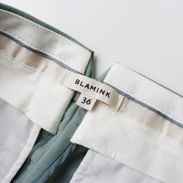 2023年製 ブラミンク BLAMINK ハイウエスト タック テーパードパンツ  