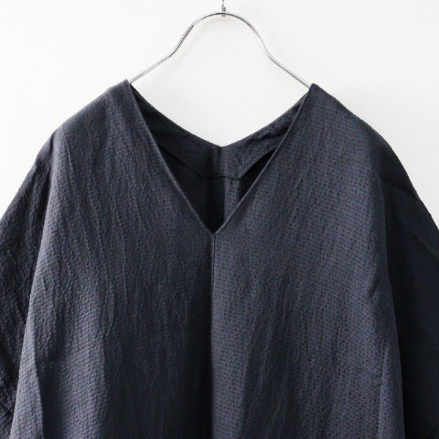 未使用 2025SS エヴァムエヴァ evam eva E251T127 linen silk poncho  