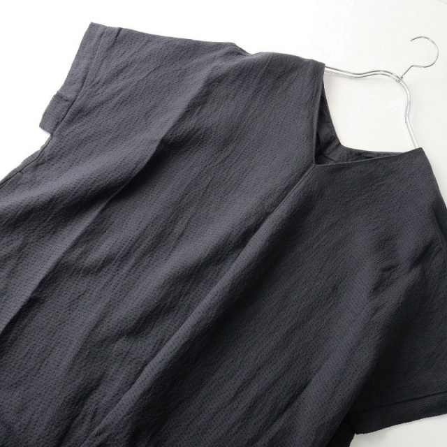 未使用 2025SS エヴァムエヴァ evam eva E251T127 linen silk poncho  