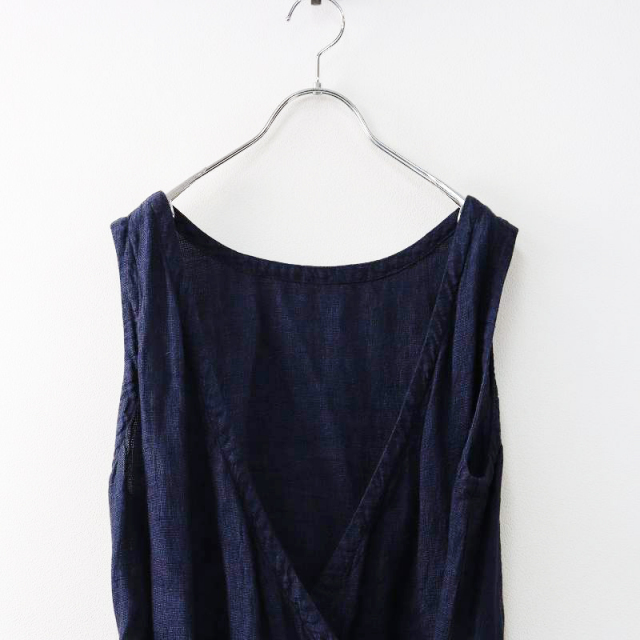 ネストローブ nest Robe リネン カシュクール ノースリーブ