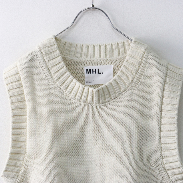 マーガレットハウエル MHL コットン リネン ベスト 美品 MHL