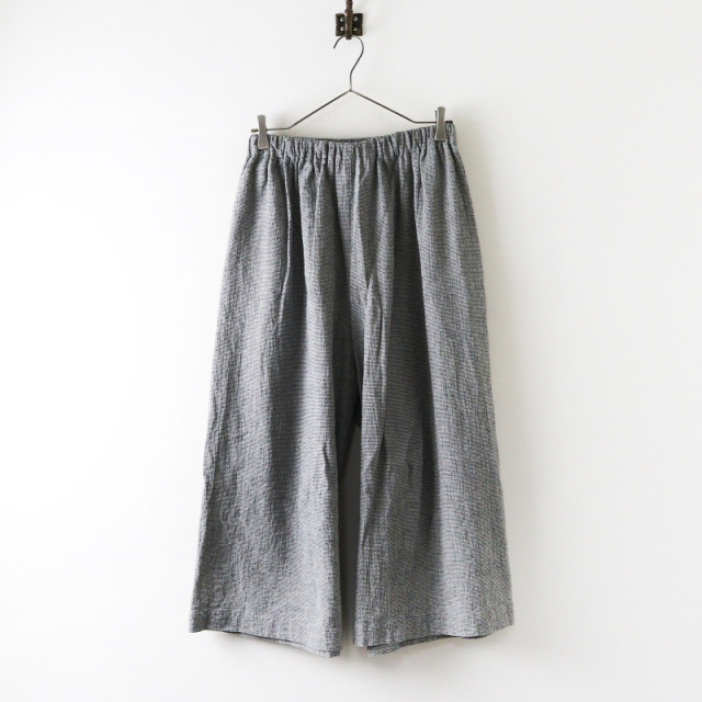 2024SS 中川政七商店 綿麻のちりめん織ロングキュロット