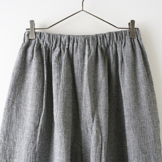 2024SS 中川政七商店 綿麻のちりめん織ロングキュロット