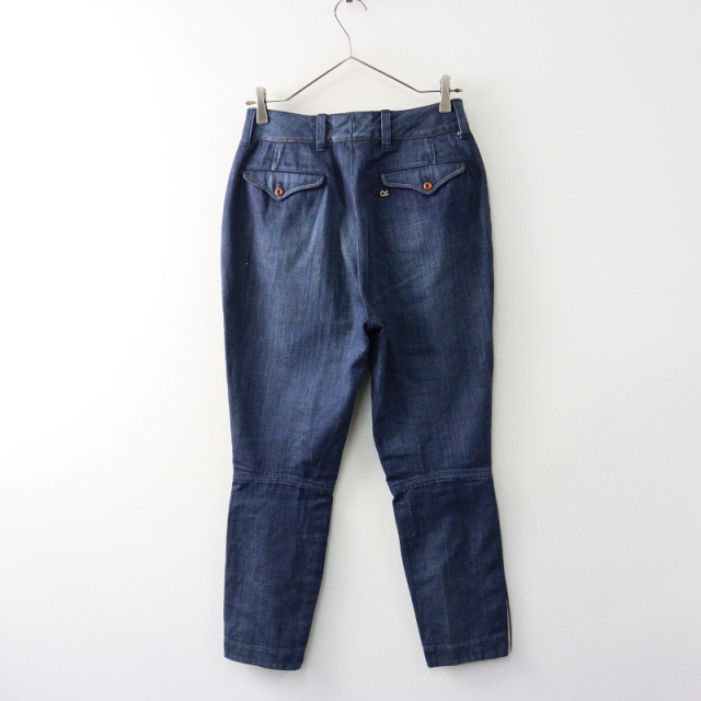 45R ku・Ra・si ワーキングワンピース　インディゴ　ガーゼ　ギャザー 45R 45rpm ku Ra si インディゴワンピース 45R ku・Ra・si ワーキング