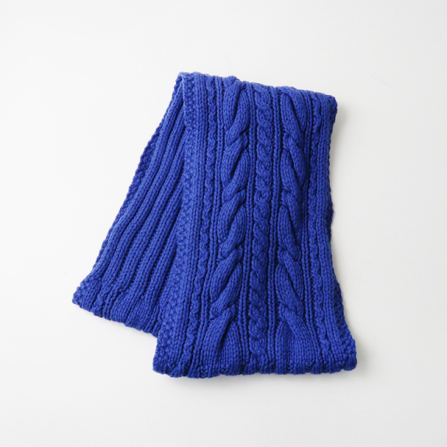 未使用 45R フォーティファイブアール ウール100% 切り替えマフラー 総柄 45R 45rpm Umii908 フォーティファイブアール ウールケーブル