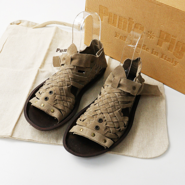 ディースクエアード DSQUARED2 レザープラットフォームサンダル 36 茶