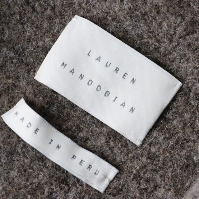 2021AW ローレン マヌージアン LAUREN MANOOGIAN DOUBLE FACE