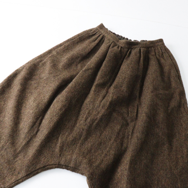 美品 ネストローブ nest Robe ウールリネン ヘリンボーン織