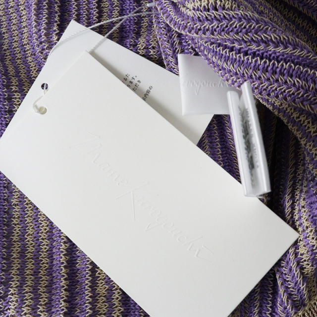 【まゆ】 未使用 2025SS マメクロゴウチ Mame Kurogouchi Drop Jacquard