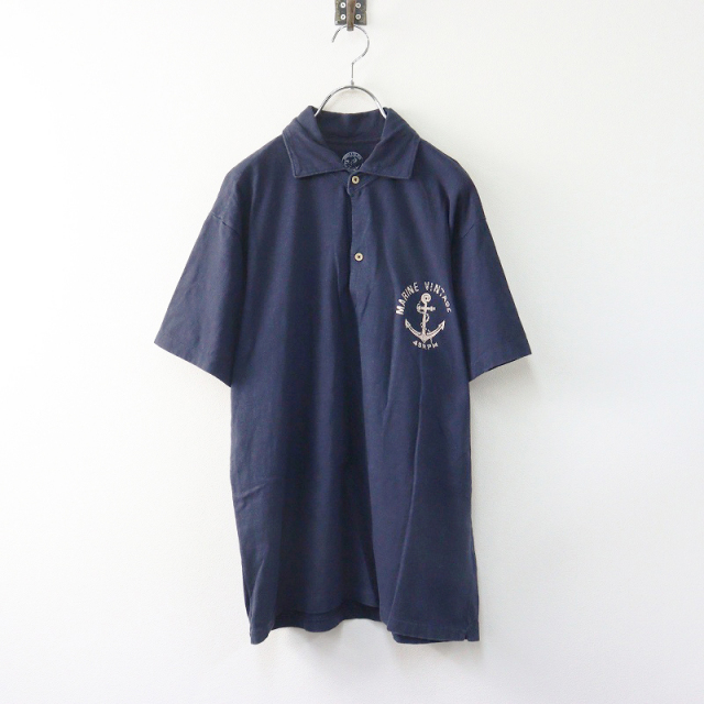 45R 半袖シャツ メンズ】フォーティファイブアール 45R コットン半袖ポロシャツ