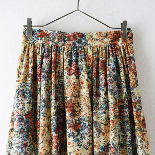2025SS ロイスクレヨン Lois CRAYON モザイクフラワー フレア スカート  