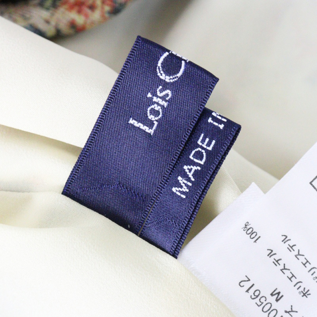 ロイスクレヨンLois CRAYON モノトーンフラワーブラウス　M ロイスクレヨンLois CRAYON モノトーンフラワーブラウス M