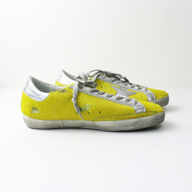 メンズ 極美品 ゴールデングース GOLDEN GOOSE SUPERSTAR YELLOW