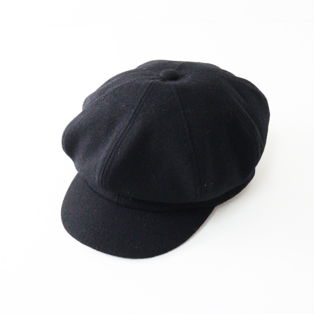 美品 カシラ CA4LA ウール キャスケット ブラック┃日本製 帽子