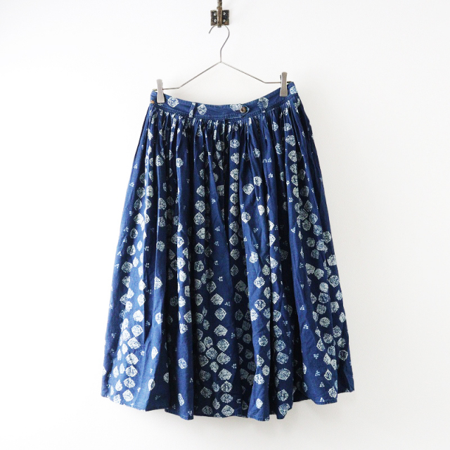 Hiro　　　極美品☆R by 45rpm インディゴ 藍染 巻きスカート R by 45rpm 45R フォーティファイブアール インディゴ抜染