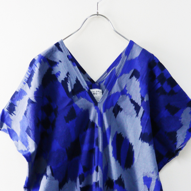 ソウソウ SOU SOU 京都 貫頭衣伊勢木綿 京型友禅 長方形衣