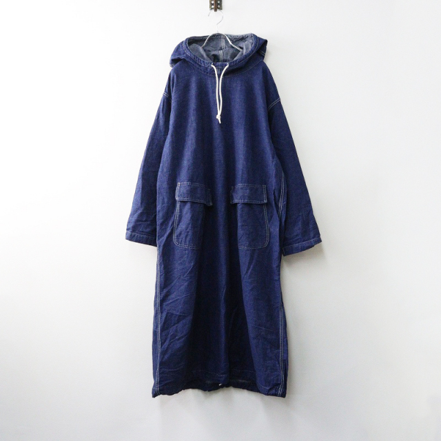 ⭐️お値下げしました！ フランス、貴重な藍染めヴィンテージ　 ワンピース風シャツ ⭐️お値下げしました！ フランス、貴重な藍染めヴィンテージ