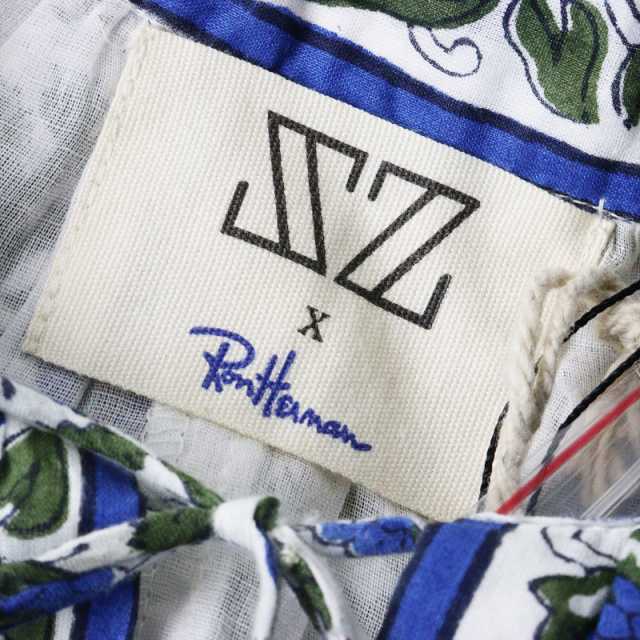 SZ blockprintsロンハーマンYukariDress別注ワンピース 未使用 エスゼットブロックプリント SZ Blockprints × ロン