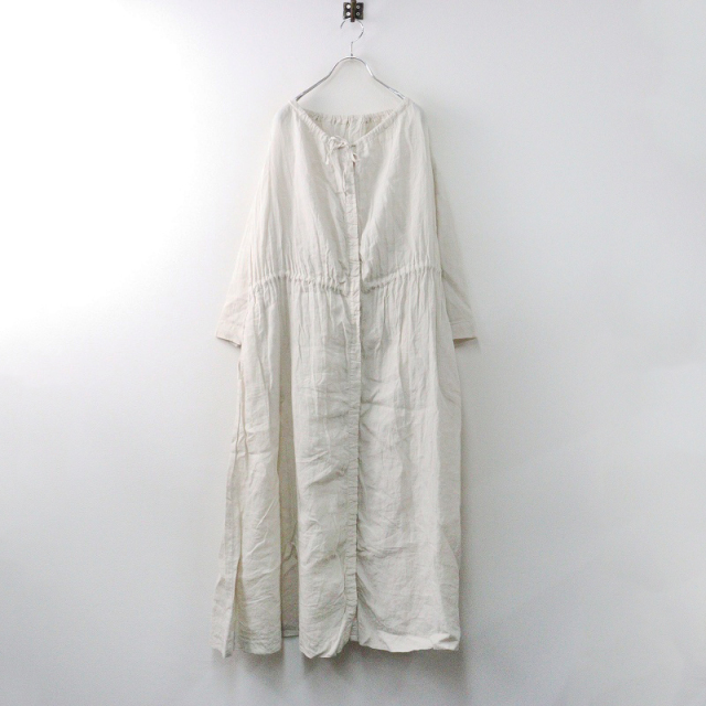 2021SS ネストローブ nest Robe リネンモック比翼ワンピース F