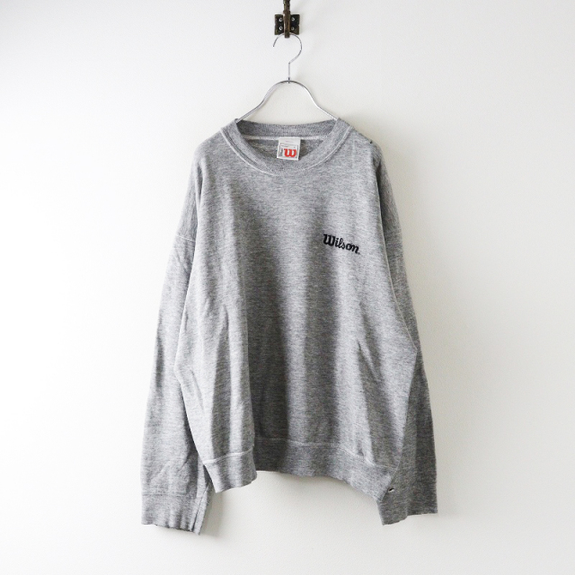 期間限定価格】リメイク 90s ウィルソン Wilson ロゴ刺繍 スウェット L