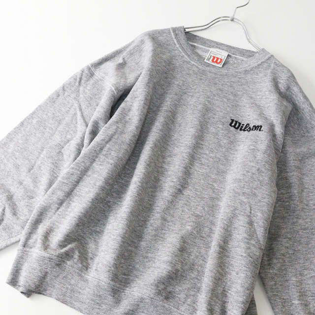 期間限定価格】リメイク 90s ウィルソン Wilson ロゴ刺繍 スウェット L