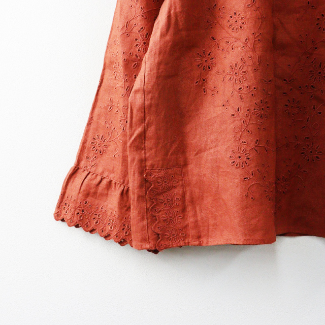 ハグオーワー Hug O War カットワーク刺繍レース リネンプル