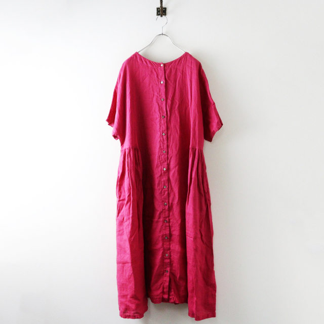 2023SS ネストローブ nest Robe リネン天然染めラウンド切り替え2way  