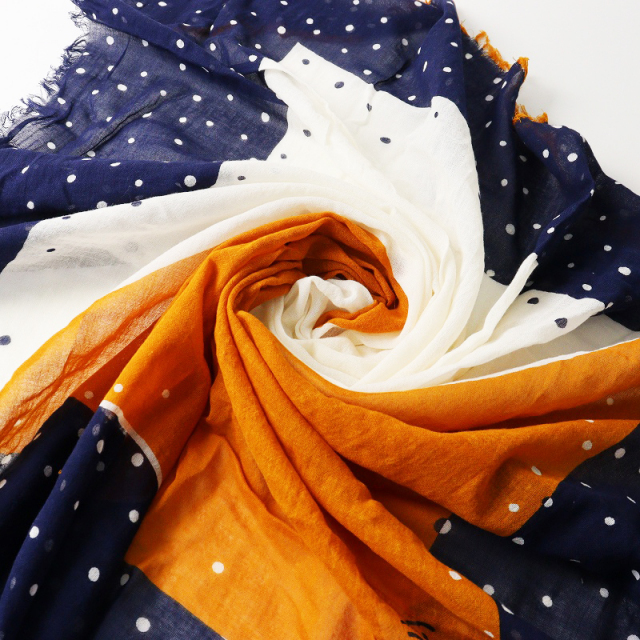 パラスパレス Pal'las Palace コットンガーゼ 配色プリント 大判