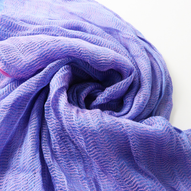 【パラスパレス】美品　ブルー&グレー系ストール グッズ パラスパレス