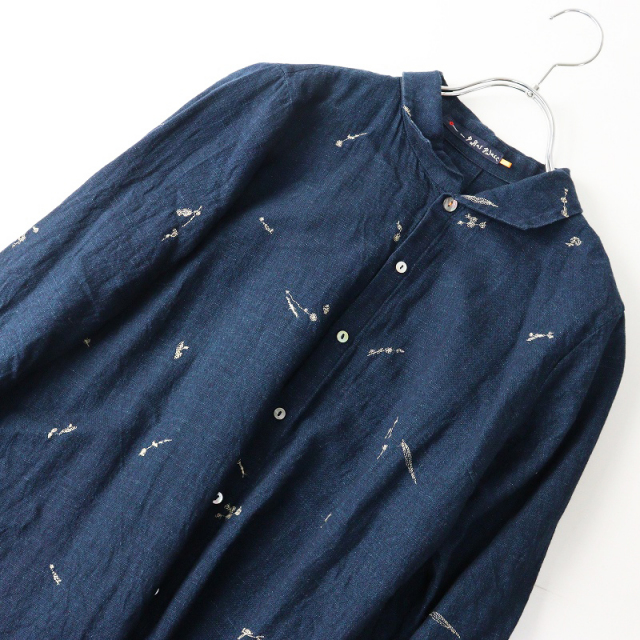 パラスパレス Pal'las Palace コットン インディゴ染め フラワー