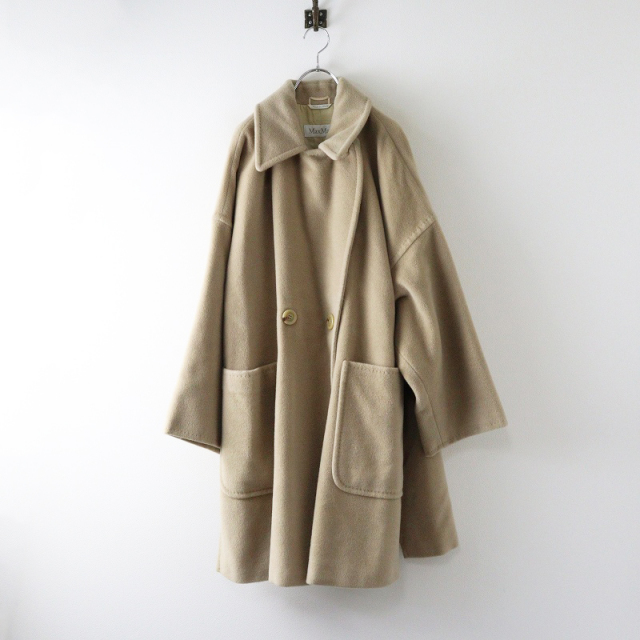 Maxmara ロングコート カシミア混 白タグ 美品✧マックスマーラ コート  
