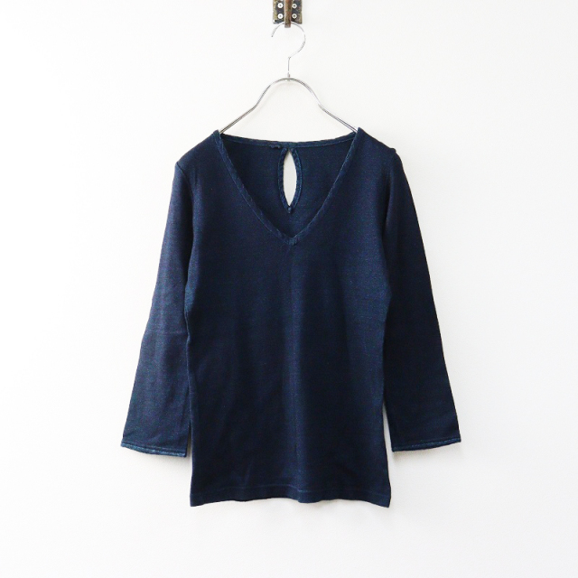 Pal'las Palace インディゴブラウス 羽織 チビ襟 ネイビー 2025年最新