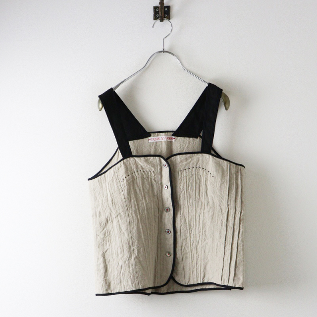 TOWAVASE ヴェトモンドゥトラバイユサロペット　オーバーオール 最終値下げ。美品 towavase 刺繍サロペット オールインワン TOWAVASE