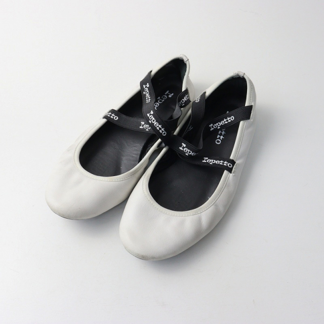 レペット repetto Babies Joana ベビー ジョアナ バレエシューズ 36.5｜ホワイト フラット  ぺたんこ【2400014664799】 レペット repetto Babies Joana ベビー ジョアナ バレエシューズ 36.5