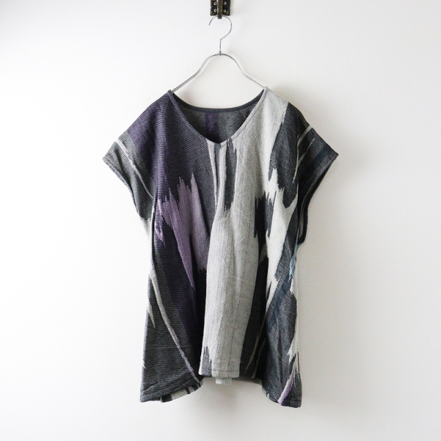 tamaki niime suton-T HALF 半袖チュニック グリーン TRESORオンライン