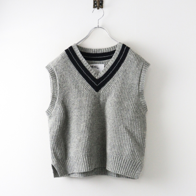 2024AW MHL. マーガレットハウエル MARGARET HOWELL TOUGH WOOL RIB V