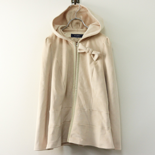 【未使用　タグ付き】エムズグレイシー　ジャケット　花柄刺繍　カメリアジップ　38 未使用 タグ付き】エムズグレイシー ジャケット 花柄刺繍 カメリア