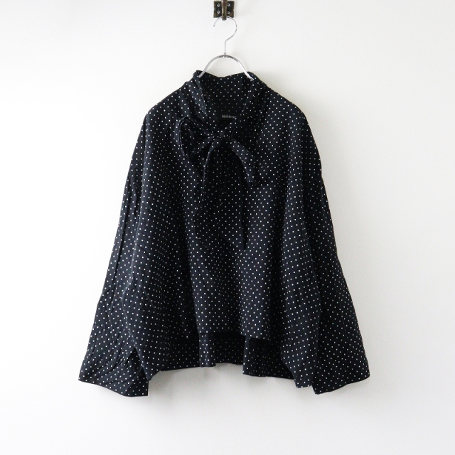 エムズグレイシー ウール ドット リボン チュニック ブラウス 長袖
