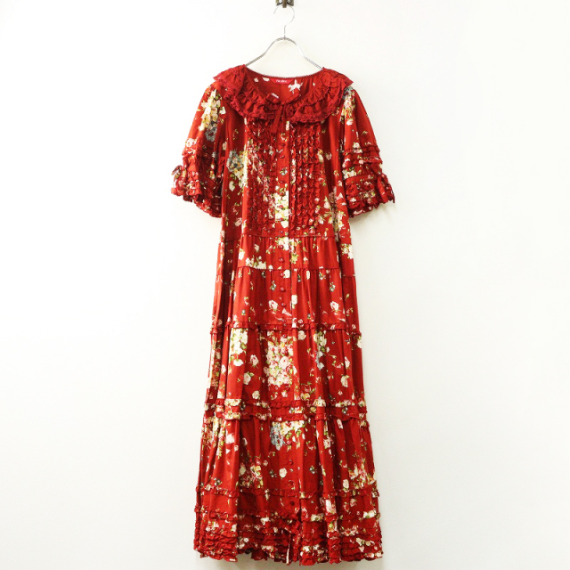 【極美品】PINK HOUSE ノースリーブワンピース ピコフリル ビーズ 刺繍 TRESORオンラインストア